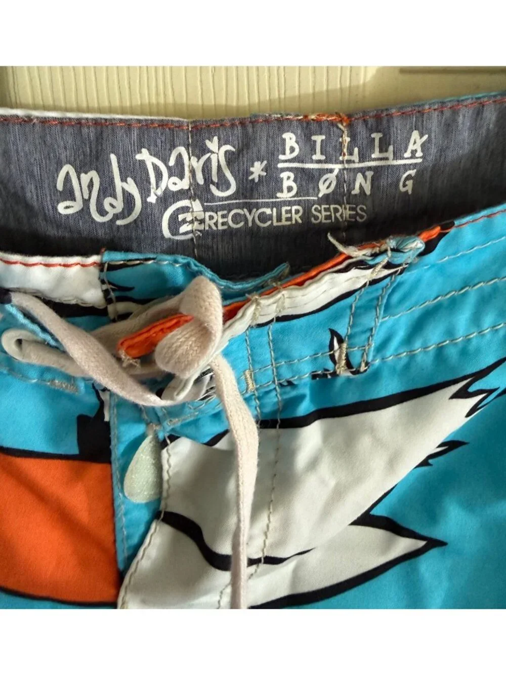size 34 rare Billabong Andy Davis Board Shorts Mens Beach Swim Trunks pelican bi